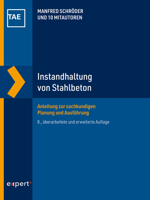 Title details for Instandhaltung von Stahlbeton by Manfred Schröder - Wait list